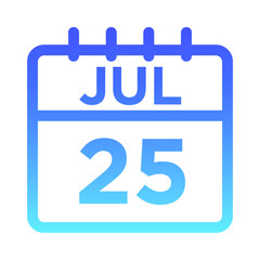 07-Jul - 25 Line Gradient