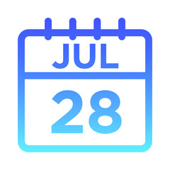 07-Jul - 28 Line Gradient