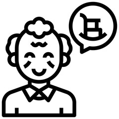 BUBBLE SPEECH line icon,linear,,graphic,illustration