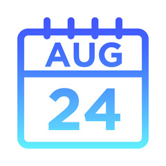 08-Aug - 24 Line Gradient