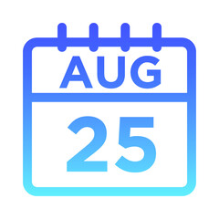 08-Aug - 25 Line Gradient