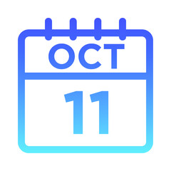 10- Oct - 11 Line Gradient