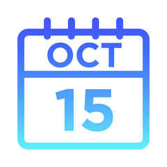 10- Oct - 15 Line Gradient