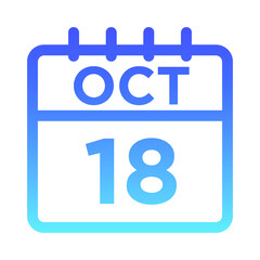 10- Oct - 18 Line Gradient