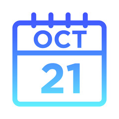 10- Oct - 21 Line Gradient