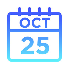 10- Oct - 25 Line Gradient