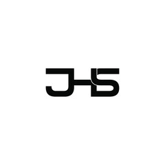 jhs letter original monogram logo design