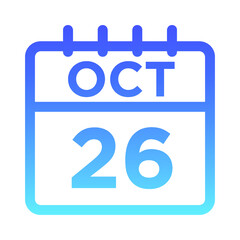 10- Oct - 26 Line Gradient