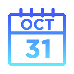 10- Oct - 31 Line Gradient
