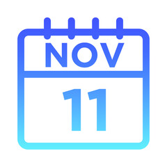 11- Nov - 11 Line Gradient