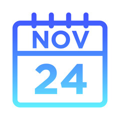 11- Nov - 24 Line Gradient