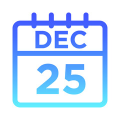 12- Dec - 25 Line Gradient