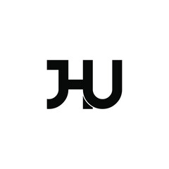 jhu letter original monogram logo design
