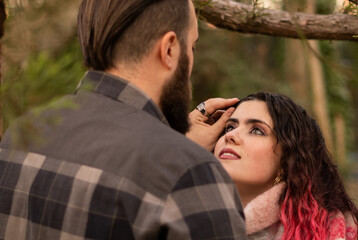 Fototapeta premium Pareja de enamorados en el día de San Valentín