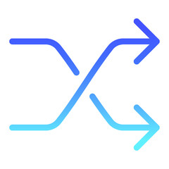 Arrow 11 Line Gradient