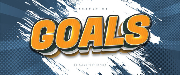 3D Pop Art Text Style Effect. Editable Retro Comic Cartoon Text Effect