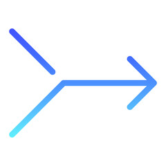 Arrow 3 Line Gradient