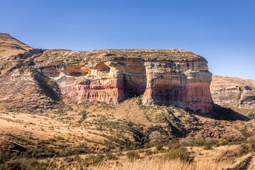 Golden Gate Highlands National Park is located in Free State, South Africa, near the Lesotho border, near Clarens