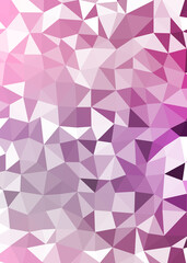 Obraz premium Abstract color Low-Polygones Generative Art background illustration