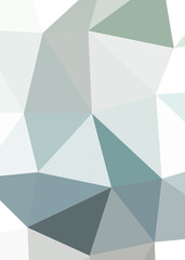 Fototapeta premium Abstract color Low-Polygones Generative Art background illustration