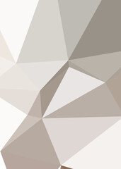 Fototapeta premium Abstract color Low-Polygones Generative Art background illustration