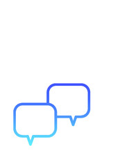 Chat 2 Line Gradient