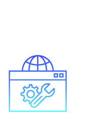 Web Optimization Line Gradient