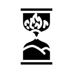 project deadline glyph icon vector. project deadline sign. isolated contour symbol black illustration