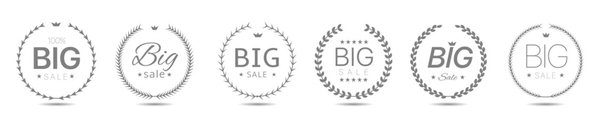 Big sale laurel wreath label set