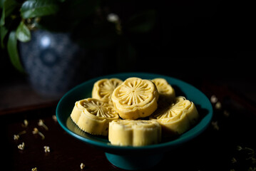 Chinese traditional food pastry sweet-scented osmanthus cake
