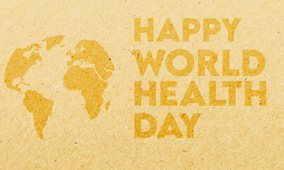 World Health Day. Healthcare, health protection. Illustration of world health day, international event, 7 April