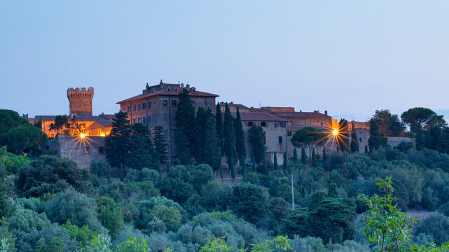 View on Papulonia's Castel, Livorno, Tuscany, Italy