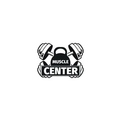 Obraz premium Muscle Center Logo Template fit for your business