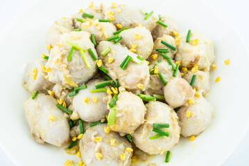 A plate of delicious osmanthus taro