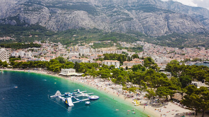 Croatia's beautiful Makarska coast is known for its amazing beaches with pristine turquoise waters...