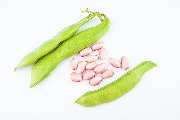 Fresh concanava on white background