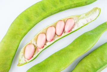 Fresh concanava on white background
