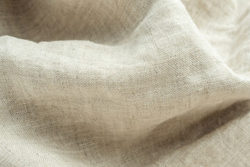 Fototapeta na wymiar Raw cotton and linen-blend