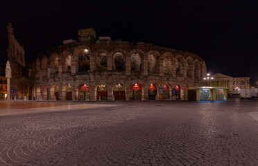 The Verona Arena is a Roman amphitheatre in Piazza Bra in Verona,