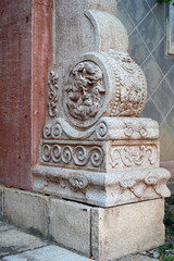 detail of the door of a church