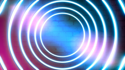 Neon Cyber Punk Retro 80s Pink Blue Product Background Illustration