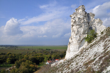 Divnogorye - chalk divas and a Christian cave monastery