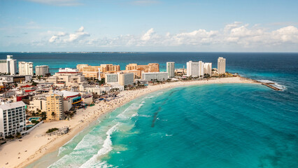 Resort area in Cancun - obrazy, fototapety, plakaty