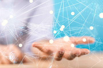 conference Digital Network and data concept 3d