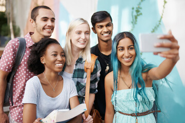 Selfies to remember our student life together