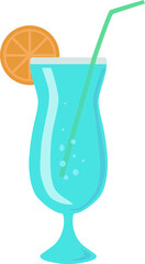 cocktail with lemon and lime