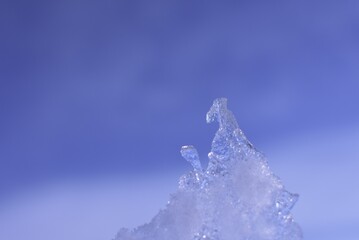 Obraz na płótnie Canvas 氷と青空