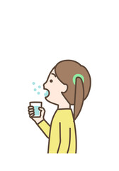 うがい　子ども　女の子