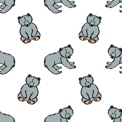 seamless pattern with bears