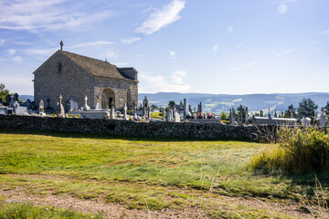 Chapelle de Saint Pierre le Vieux, Saint-Pierre-le-Vieux, Le Malzieu-Ville, Lozère (48), Mende,...